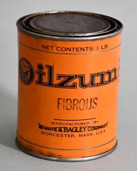 Oilzum "Fibrous" w/Small Logo One Pound Round Metal Can