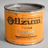 Oilzum w/Small Logo Fibrous Lubricant Five Pound Round Metal Can