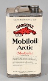 Gargoyle Mobiloil Arctic (Medium) Motor Oil One Gallon Square Metal Can