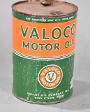 Valoco Motor Oil One Quart Round Metal Can