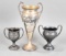 3-Silver Plated Driving Trophies