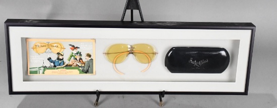 Auto-Glass Glasses Display in Shadow Box