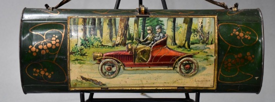 Lady's Metal Purse w/Early Automobile