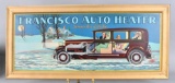 Francisco Auto Heater w/Graphics Metal Sign (TAC)
