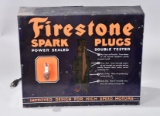 Firestone Spark Plugs Counter-Top Point of Sale Metal Display Cabinet (TAC)