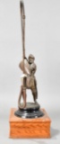 Chamber Electric Cigar Lighter Knight Statue