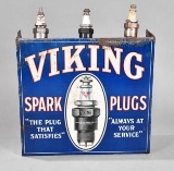 Viking Spark Plugs Metal Counter-Top Point of Sale Metal Display Case