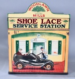 Shoe Lace Service Station by Woodlawn Mills Counter-Top Point of Sale Metal Display (TAC)