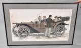 Original Advertising Art for 1913 American Underslung Automobile Magazine Ad
