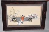 Original Advertising Art for White Motor Cars 1915