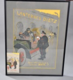 Original Advertising Art Work for Dietz Lanterns by Thor