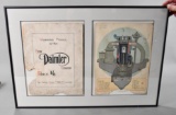 1904 Working Model of the New Daimler Engine Cardboard Display