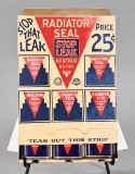 Radiator Seal Stop Leak Cardboard Display