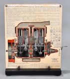 Dyke's 4 Cylinder Gasoline Engine Model Counter Top Display