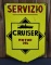 Cruiser Motor Oil Servizio w/Ship Logo Porcelain Sign (TAC)