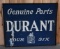 Durant Four/Six Genuine Parts w/Logo Metal Smaltz Painted Sign (TAC)