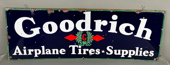 Goodrich w/Logo Airplane Tires Supplies Porcelain Sign (TAC)