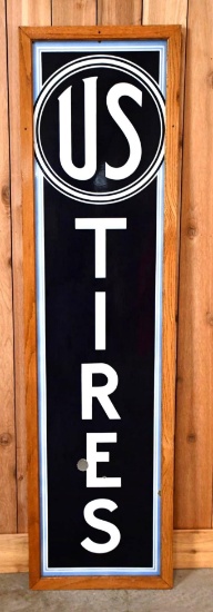 US Tires Porcelain Vertical Sign (TAC)