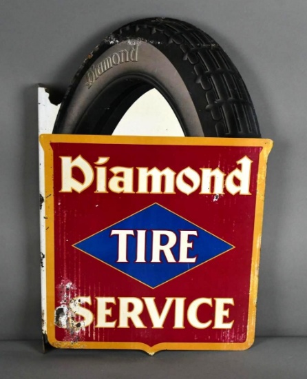 Diamond Tire Service Metal Flange Sign (TAC)
