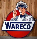 Stunning Large Wareco (Gasoline) w/Willey Logo Metal Sign (TAC)