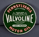 Valvoline Motor Oil Light Medium Metal Lubster Paddle Sign (TAC)