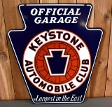Keystone Automobile Club Official Garage Porcelain Sign (TAC)