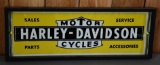 Original Harley-Davidson Dealership Window Decal Sign, has been framed (TAC)
