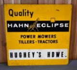 Quality Hahn Eclipse Power Mowers Tillers-Tractors Metal Flange Sign (TAC)