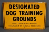 Ohio Designated Dog Training Grounds Metal Sign