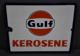 Gulf Kerosene Porcelain Pump Sign (TAC)