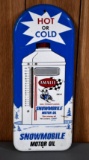 Amaile Snowmobile Motor Oil w/Image Metal Thermometer (TAC)