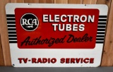RCA Electron Tubes Authorized Dealer TV-Radio Service Metal Sign (TAC)
