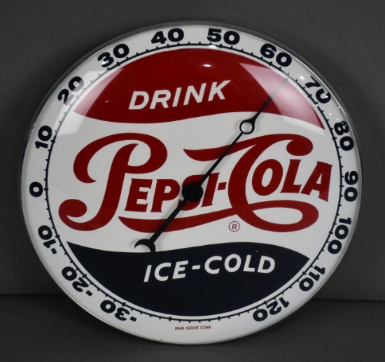 Drink Pepsi-Cola Ice Cold Round Thermometer
