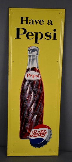 Have a Pepsi w/Bottle and Cap Metal Sign (TAC)