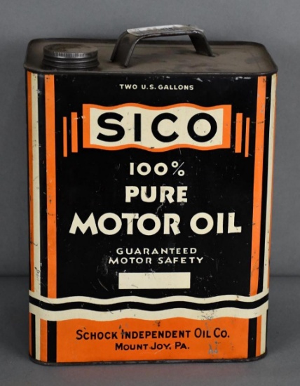 SICO Motor Oil Two-Gallon Metal Can