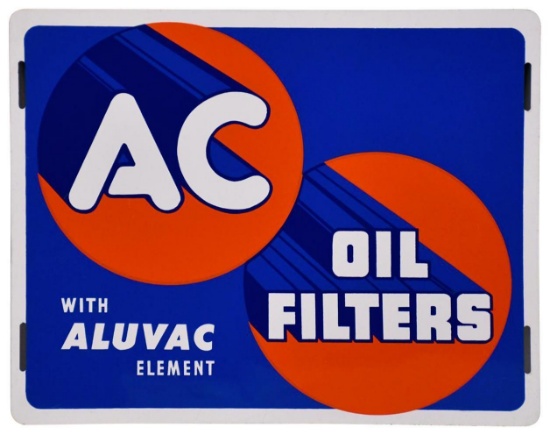 AC Oil Filters with Aluvac Element Metal Sign (TAC)