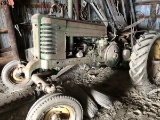 Antique JD wide front tractor