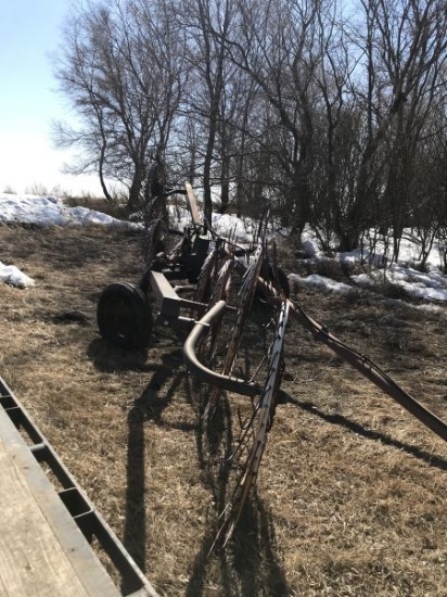 8 wheel hay rake