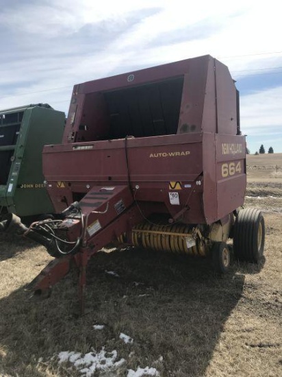 1996 NH 664 round baler Seller: 90. Mike Sorenson ? Ross ND ? 701-629-1378~