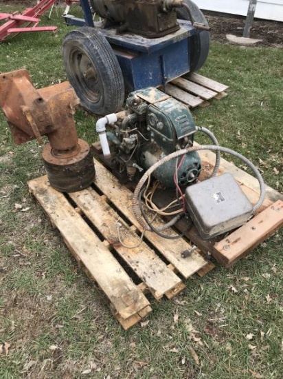 Antique gas engine power plant