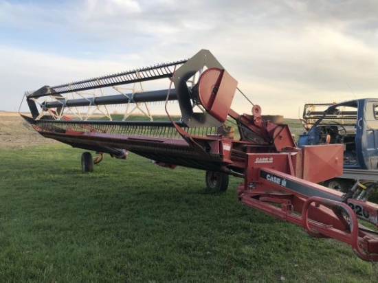 Case IH Model 8220 pull type swather w/ finger reel