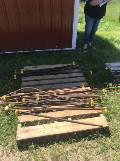 Pallet of Electric fence posts