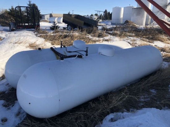 1000 gal. propane tank set up for high flow