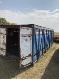 Metal box calf shelter