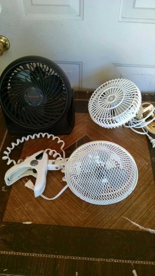 Three small fans