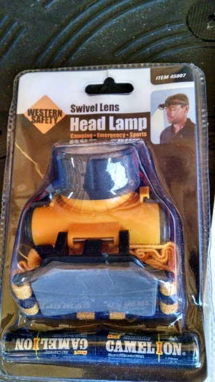 Western Safety head lamp and miscellaneous
