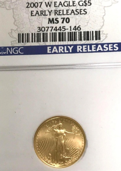 Five dollar gold coin