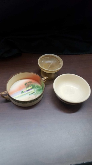 Nippon and misc. handpainted bowls