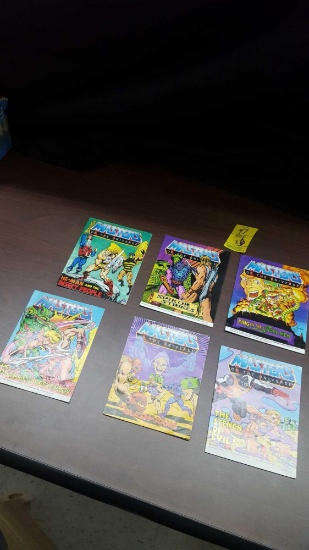 6 vintage Mini He-Man booklets