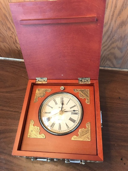 Bulova clock jewelry box